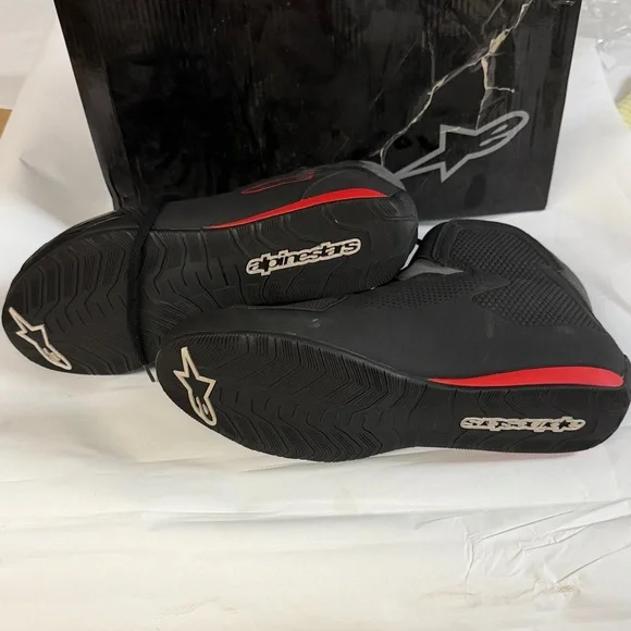 NEW Alpinestars Men’s Sektor Vented Shoes Black and Red Athletic
